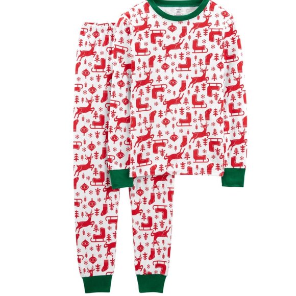 Carter’s Christmas Pajama set for boys Size 6 - Picture 1 of 5